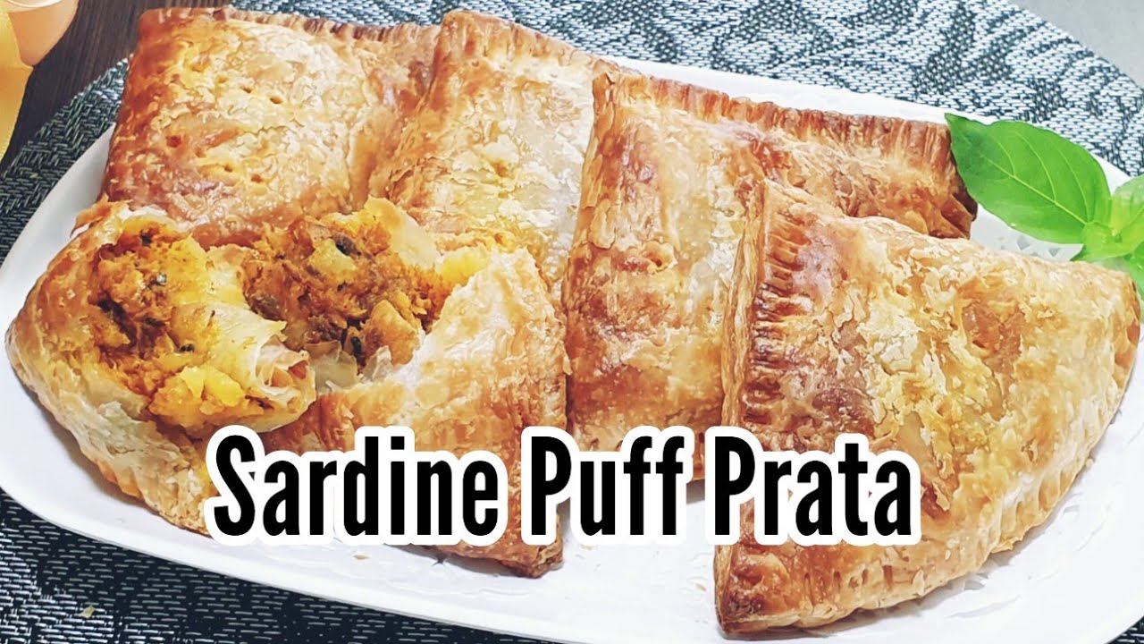 Sardine Curry Puff/Frozen Prata Puff / Airfryer Recipe / Curry Puff