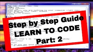 HOW TO MAKE A CHATBOX PROGRAM! (Step by Step Guide) Part 2 *Old Video*