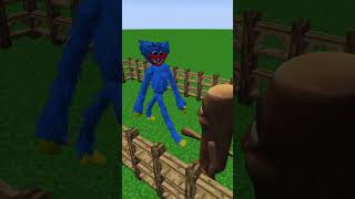 Real Huggy Wuggy Vs Tung Tung Tung Sahur Brainrot - Epic Minecraft Mob Battle Challenge - Gameplay