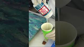 Mixed Media Resin Art | Inspire me Home Decor #diy #shorts #art #resinart