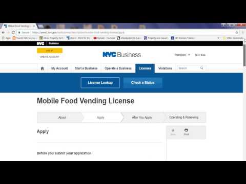 How to apply for mobile food vendor license NYC