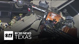Driver Rescued From Wrecker Dangling Off Mckinney Overp