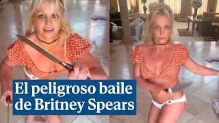Britney Spears y su peligroso baile con cuchillos que preocupa a sus fans