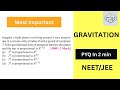 E15. NEET 2026 GRAVITAION (Class 11)| Must Do JEE Mains PYQ (Easy)