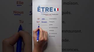 🇫🇷 Verbe ÊTRE au présent de l’indicatif #frenchverbs #frenchconjugation #frenchforbeginners