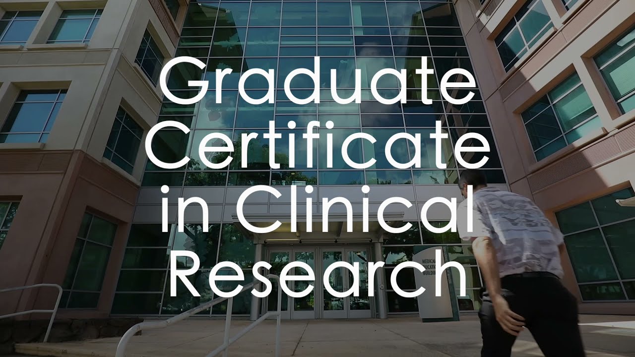 clinical research graduate certificate online