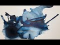 Large Watercolour Abstract Step by Step
