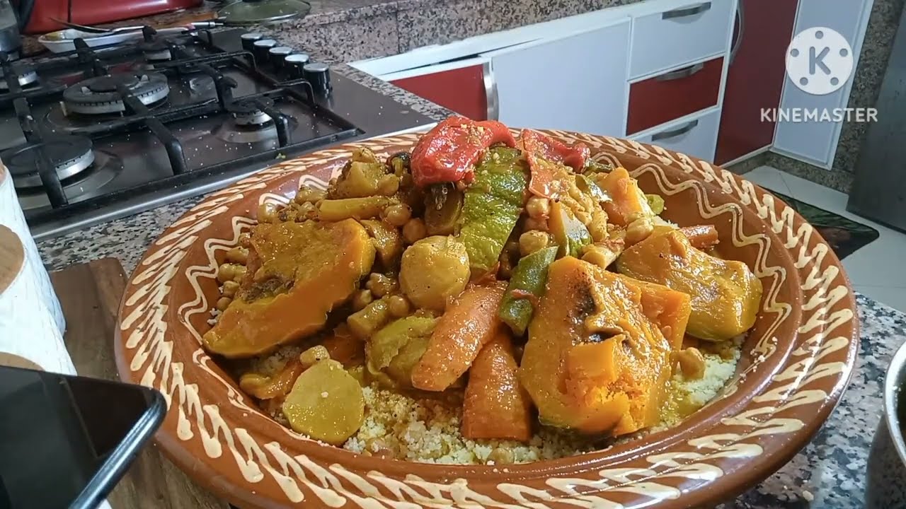 كوسكوس😘🌹 بالقديد ولحم 🌹☕وسبع خضار ولذيذ شهي💯🌷