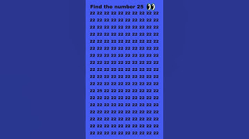 Find the number 25