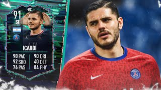 THIS CARD IS INSANE!! 😲 91 Flashback Mauro Icardi Player Review! FIFA 22 Ultimate Team