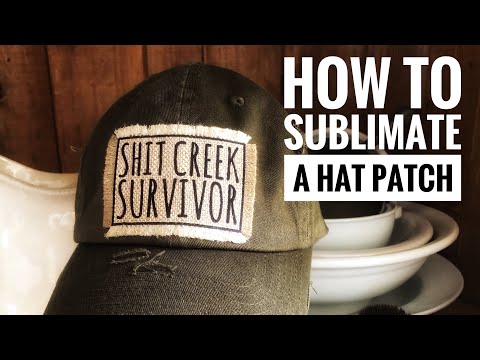 How To Make a Sublimation Raggy Patch Hat