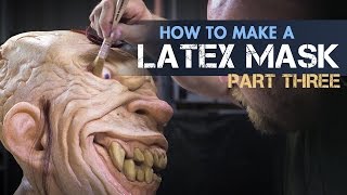 How to Make a Latex Rubber Mask Part 3  Patch, Paint & Finish  PREVIEW