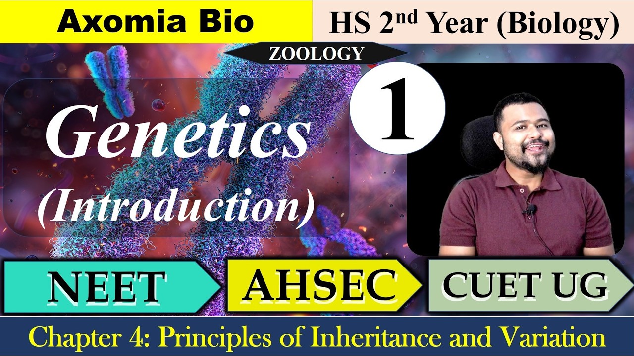 Genetics| Lecture 1| Intoduction & Basic Terminologies| CUET PG| Msc Entrance| Dr. Rajib Borah