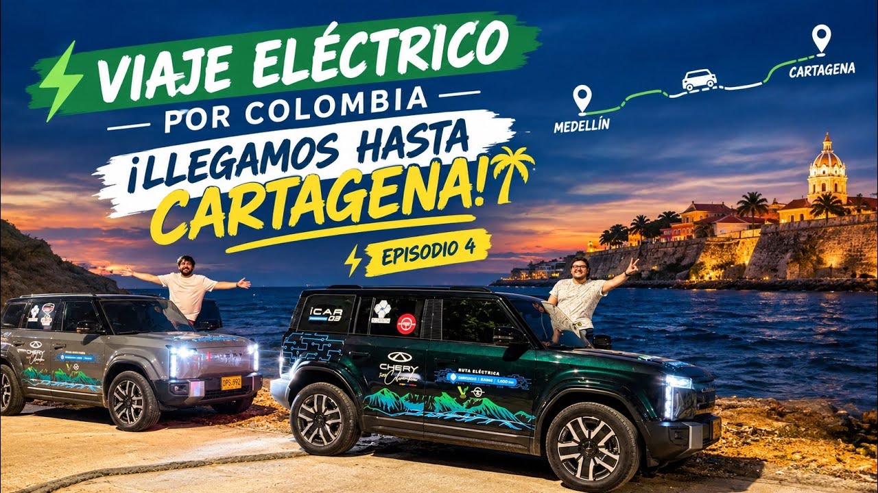 Viaje eléctrico por Colombia | ¡Llegamos hasta Cartagena! ⚡🌴 – Episodio 4