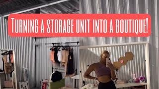 MOVING MY ONLINE BOUTIQUE TO A STORAGE/OFFICE SPACE| ENTREPRENEUR SERIES PART 2:Mini warehouse VLOG!