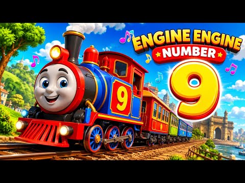 Engine Engine Number 9|Nursery Rhymes|Kids Rhymes|English Rhymes|KidsSongs|Watch and Learn