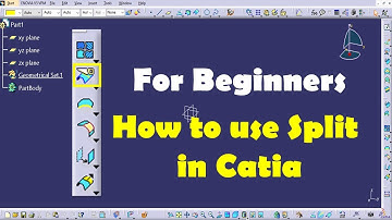 How to use split command in Catia for Beginners #cad #catia #catiav5