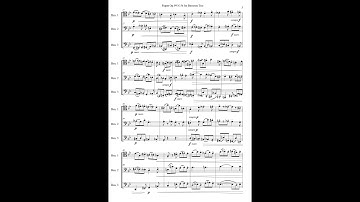 Max Reger - Fugue Op.99 N.5b for Bassoon Trio - Sheet Music