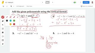Lesson 4.2 Adding Polynomial Expressions