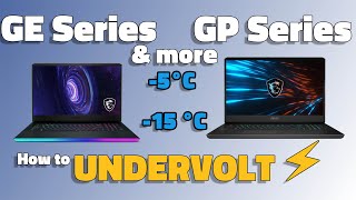 MSI Gaming Laptop EASY UNDERVOLT // LOWER TEMPS -5°C TO -15 °C // i7-10870H Resimi