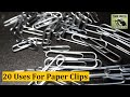 20 Paper Clip Hacks for Survival & Everyday Uses - YouTube