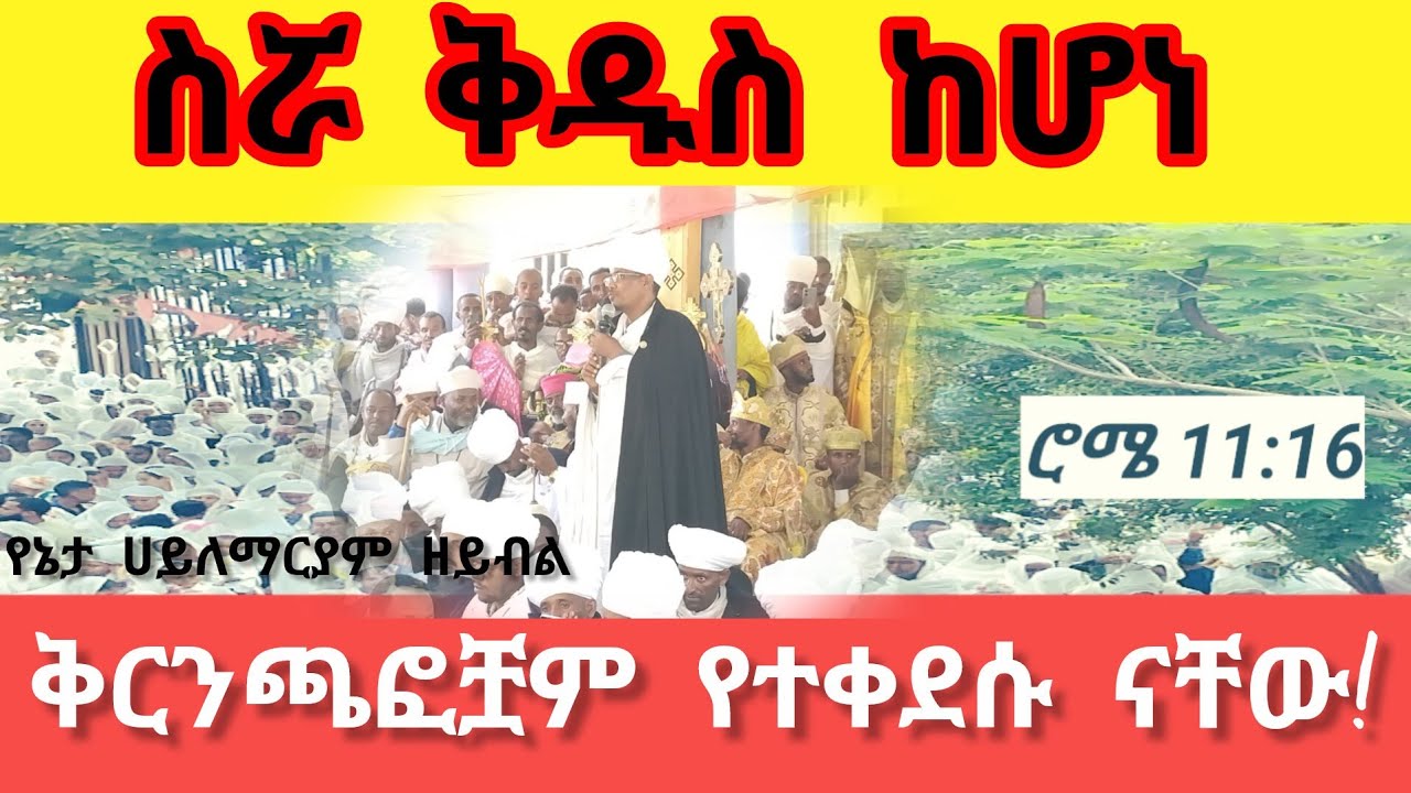 ስሯ  ቅዱስ ከሆነ ቅርንጫፎቿም የተቀደሱ ናቸው                ሮሜ 11:16 !በየኔታ ሀይለማርያም ዘይብል ሁሉም ሰው ሊያየው የሚገባ!