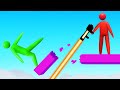 LASER GUNS vs STICK MEN! (Super Smash)
