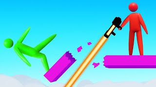 LASER GUNS vs STICK MEN! (Super Smash) screenshot 5