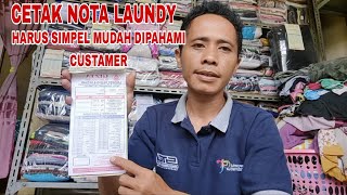 How to print laundry receipts is simple and easy for customers to understand.