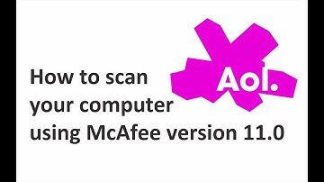 How to scan your computer using McAfee version 11.0