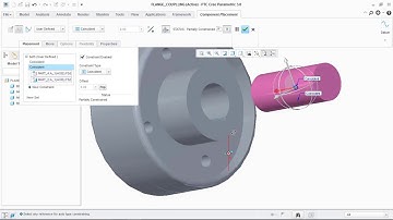 PTC - Creo Tutorial - Flange Coupling Assembly Modeling