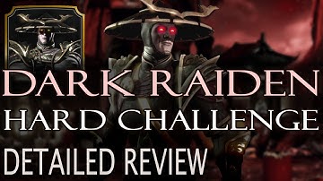 DARK RAIDEN Challenge HARD. Perfect strategy. Mortal Kombat X Mobile