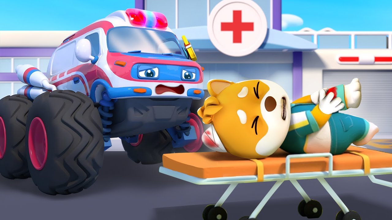 Boo Boo Song - Super Ambulance Song | Street Vehicles | Kids Songs | BabyBus - Cars World