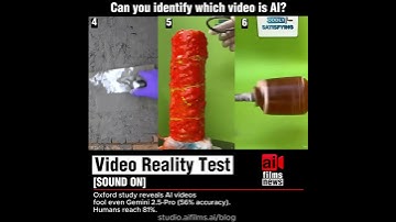 Can You Detect AI Generated Video? (Oxford Study Results)  #generativeai #aivideo