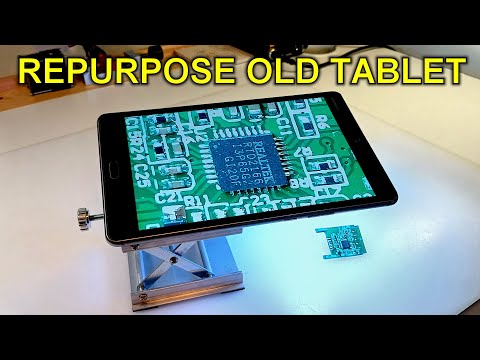 DIY Soldering Microscope from Tablet - enhanced version