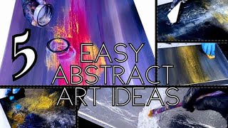 CREATIVE & UNIQUE Abstract Acrylic Painting IDEAS with Texture on Canvas (381)