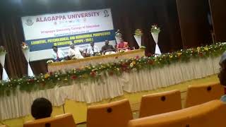 Alagappa International seminar Valedictory Session feedback