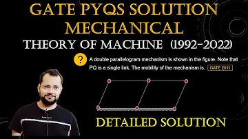 GATE PYQ Mechanical 2011 Solution | GATE TOM PYQ | Degree of Freedom in Hindi