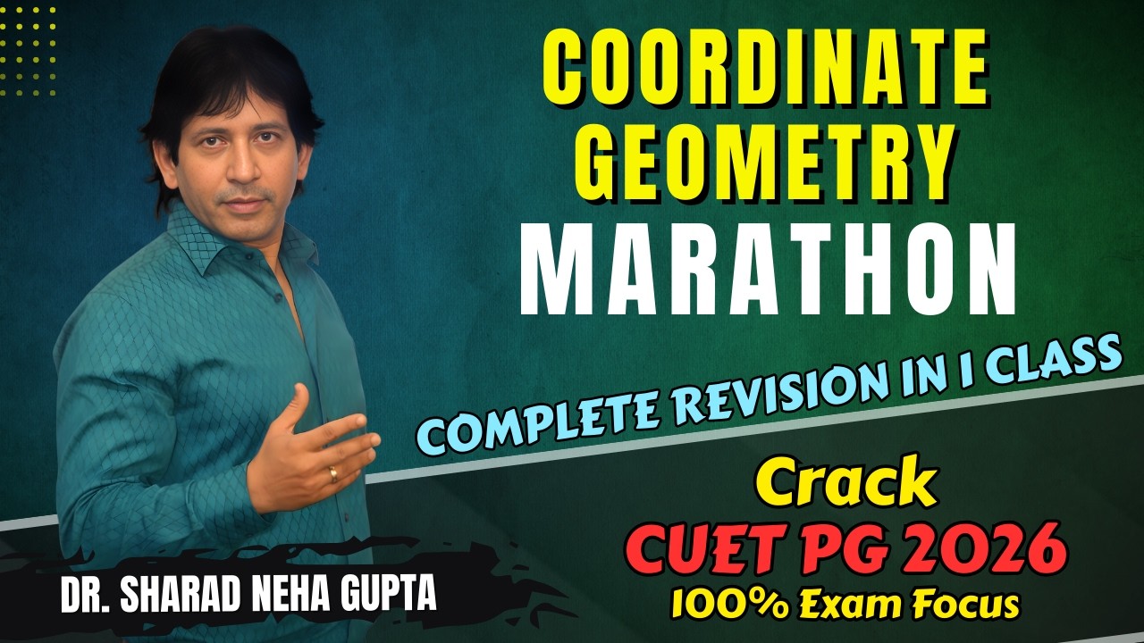 Coordinate Geometry Revision in 1 Class 🔥 | #2D #impetusgurukul #cuetpg2026