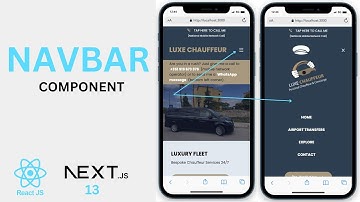 Project: Create a full Next JS 13 Website (Tailwind) - Build the Navbar component -  #4