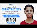 CSIR NET Mathematics Topper Interview 2025 - Kimmi Verma Success Story with IFAS