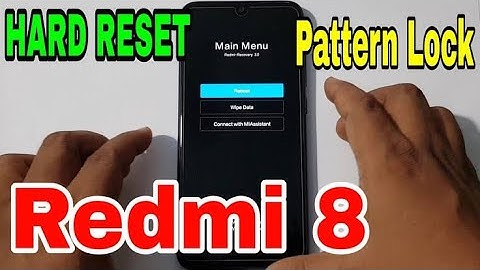 Redmi 8 pattern lock remove || Mi 8 Hard reset