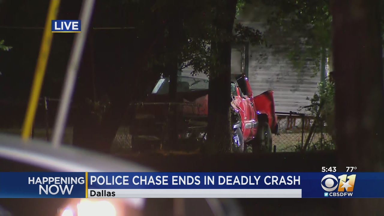 1 Dead After Police Chase Ends With Crash Near Seagoville YouTube