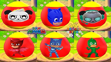 Tag with Ryan PJ Masks Catboy Gekko Owlette Update vs Combo Panda Costumes Mystery Surprise Egg