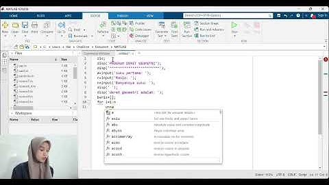 Penerapan rumus deret geometri di dalam aplikasi Matlab