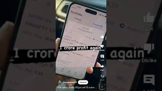F&amp;amp;O option trading PE put call CE options 1 CRORE profit running zerodha #shorts #viralshort