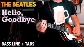 The Beatles - Hello, Goodbye /// BASS LINE [Play Along Tabs]