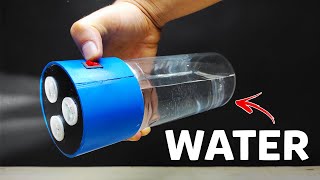 Never use battery  How to make water powered flash light