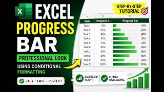 Excel Progress Bar | Professional Conditional Formatting Tutorial