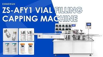 ZONESUN ZS-AFY1 Compact Automatic Peristaltic Pump Vial Filling and Capping Machine